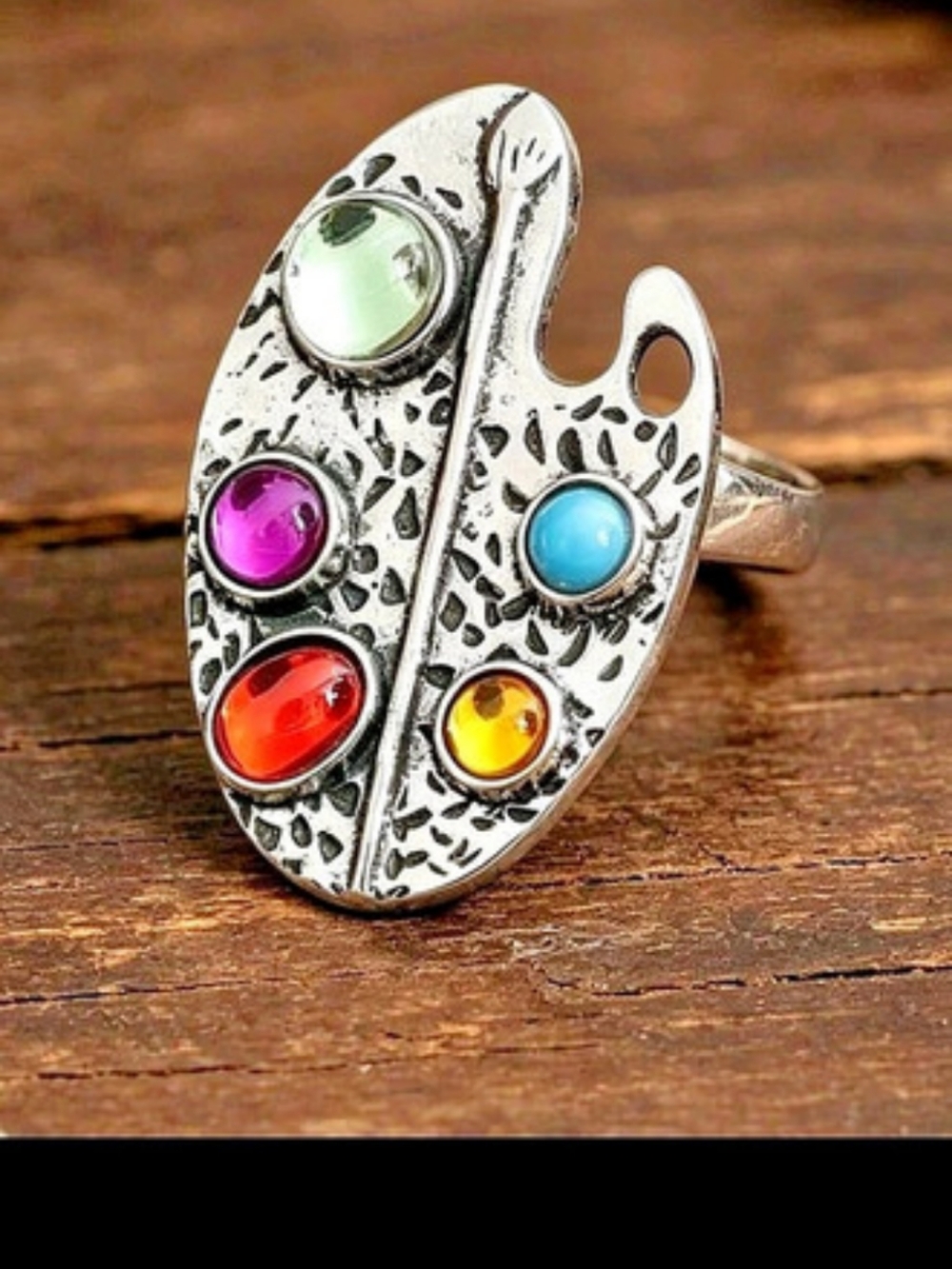 Multicolor Statement Ring PAINTERS palette